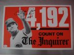 1985 Pete Rose Record Breaker 4,192 poster Autographed PSA/DNA