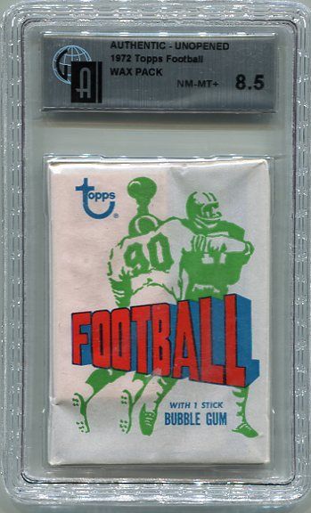 1972 Topps Football Wax Pack GAI 8.5