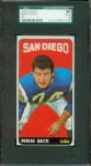 1965 Topps Football Ladd, Lowe, Mix-  High Grade SGC 