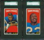 1965 Topps Football Ladd, Lowe, Mix-  High Grade SGC 