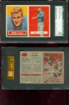 1957 Topps Football -  Bobby Layne-  Spectacular SGC 88  NM-MT