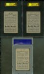1952 Bowman (3) Loes PSA 8, Rice SGC 88, Wilson SGC 88