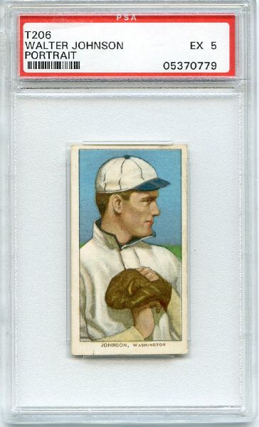 T206 Walter Johnson Hands at Chest PSA 5