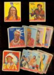 R73 Indian Chewing Gum lot of 55 w/Sitting Bull and Daniel Boone vg - vg+ condition
