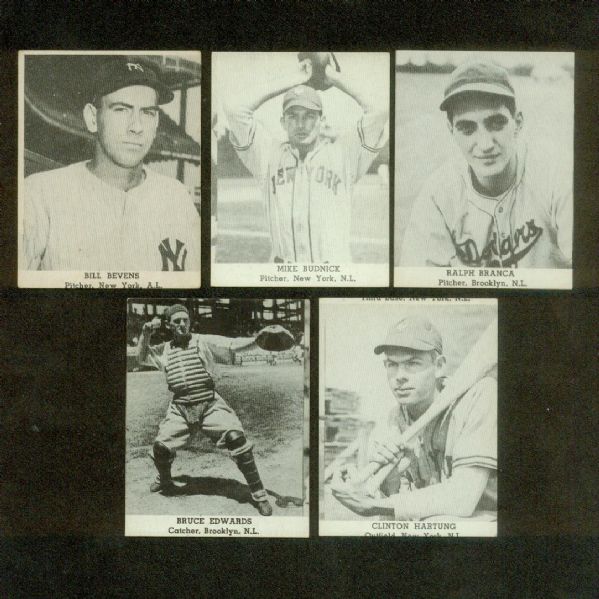 1947 D323 Tip-Top bread group of 10 different cards