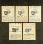 1947 D323 Tip-Top bread group of 10 different cards