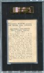 1946-47 Propagandas Montiel #57 Lou Gehrig SGC 40
