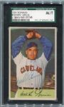 Lot of 9 1950's Bowman Baseball Cards ALL Autographed JSA