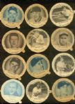 1952-1954 circa Dixie Lids - Group of 15 baseball & 1 Movie Star