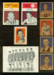 Boxing, Basketball, Football card lot. w/rare Lapchick Basketball (HOF) trade card