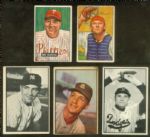 1948-1953 Bowman Baseball group (27) - w/'48 Rizzuto, '49 Campanella etc....