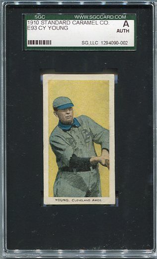 E93 Standard Caramel Cy Young SGC A
