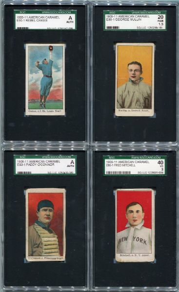 E90-1 Lot of 4 Fred Mitchell, Mullin, Oakes & OConnor