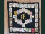 S74 Patchwork quilt- Neat Folk Art display piece