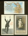 1900s mixed lot w/ Babe Ruth Stereoview, Billy Sunday PC, Atlantic Gas baseball blotter etc..