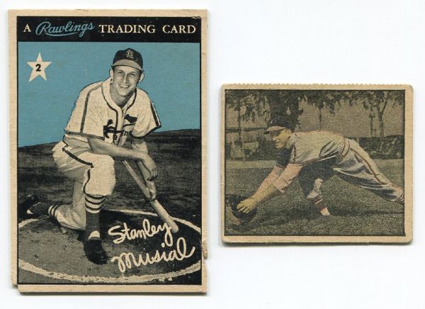 1951 Berk Ross Stan Musial & 1955 Rawlings Musial #2