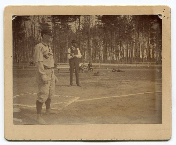 1897 Phillips Exeter Academy Baseball Game Cabinet Photo