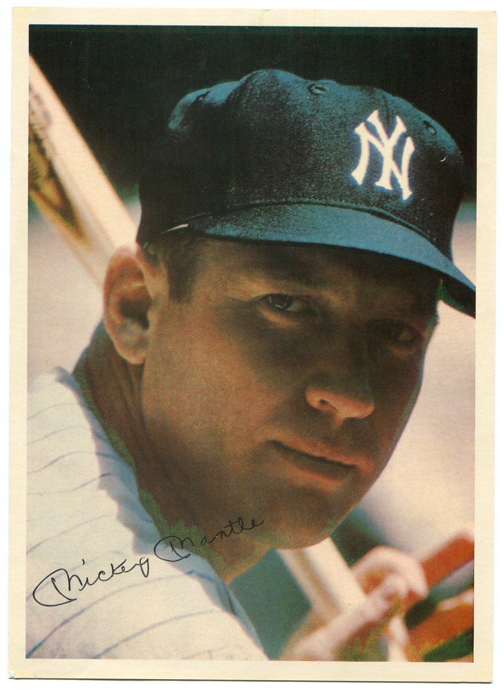 Lot Detail - 1961 Philles Cigar Mickey Mantle Color Photo