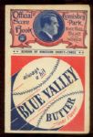1933 St. Louis Browns vs. Chicago White Sox Scored Scorecard Saturday July 29th