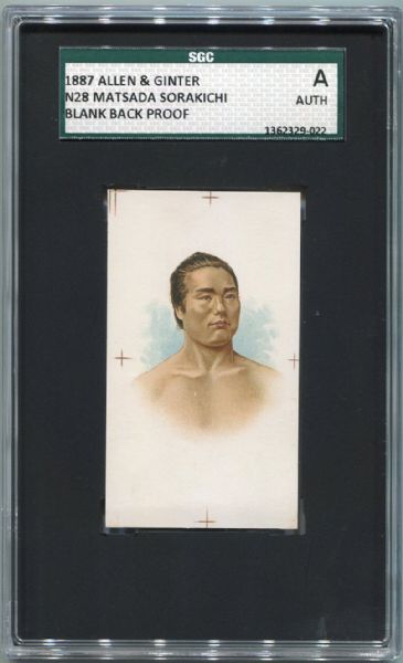 N28 Matsada Sorakichi Proof Card SGC AUT