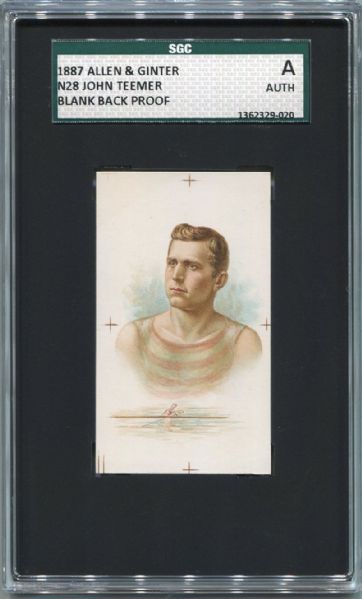 N28 John Teemer Proof Card SGC AUT