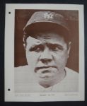 Baseball Magazine Premiums 1947 Yankees Team & Babe Ruth Portrait