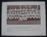 Baseball Magazine Premiums 1947 Yankees Team & Babe Ruth Portrait
