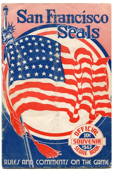 1942 San Francisco Seals Official Score Book