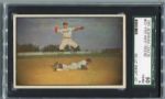 1953 Bowman Color #33 Pee Wee Reese Horizontal SGC 50 