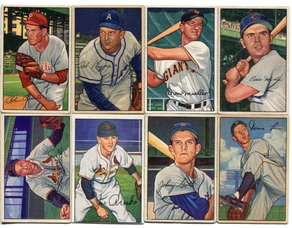 1952 Bowman Baseball Lot of 8 Different VG+/-