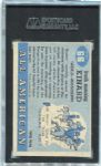 1955 Topps All American #66 Bruiser Kinard Rookie SGC 80