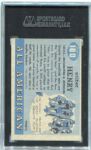 1955 Topps All American #100 Fats Henry Rookie Short Print SGC 60