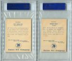1961 Union Oil Chiefs Basketball Cards Lot of 7 Different All PSA Graded