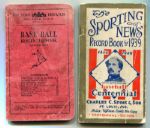 1913 Tri-State Base Ball Red Book & 1939 Sporting News Record Book
