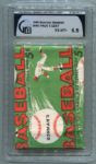 1954 Bowman 5 Baseball 5 Cent Unopened Wax Pack GAI 6.5