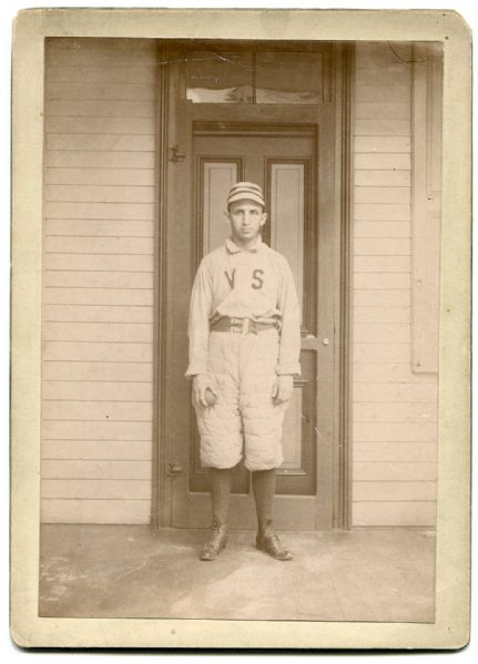 1890s Baseball Player Cabinet of Clarence Kiefer, Altoona Pennsylvania