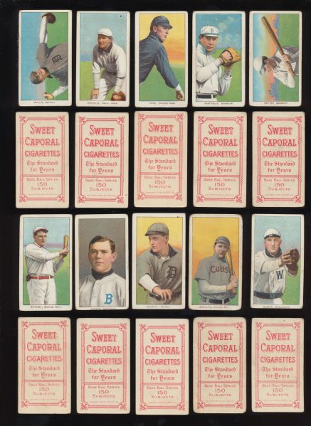 *T206 Group-2 Sweet Caporal 150 series 10 cards