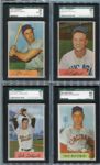 1954 Bowman Baseball High Grade SGC Lot of Nine Different