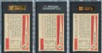 1954 Bowman Baseball High Grade SGC Lot of Nine Different