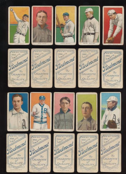 *T206 Group-2 Piedmont Series 350-  10 cards