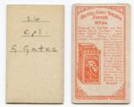 1913 Wills Scissors British Army Boxers #24 Corporal G. Gates With Proof Card
