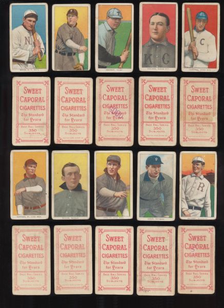 *T206 Group-2 Sweet Caporal Series 350-  10 cards