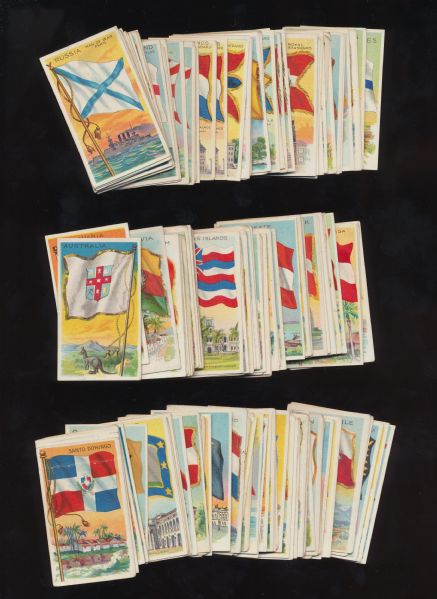 *1911 Flags of all Nations T59 - Large lot of 306 cards