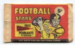 1961 Nu-Card Football Unopened Pack