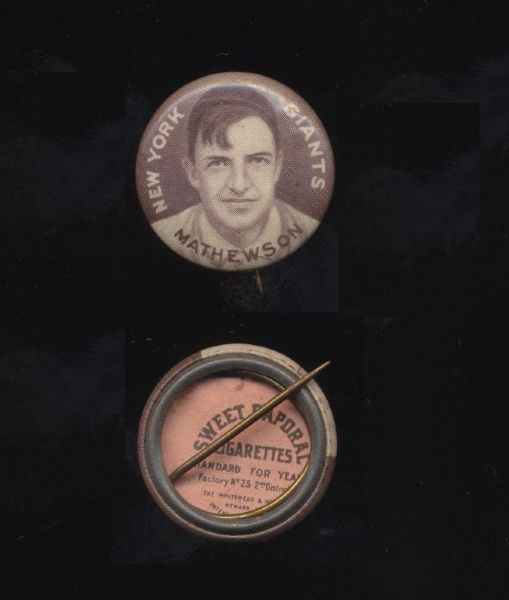 P2 Sweet Caporal Christy Mathewson  w/Red Tint back