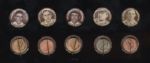 P2 Sweet Caporal Hall of Fame lot (5) Griffith, Hooper, Huggins(LL), McGraw, Wallace(No Cap)