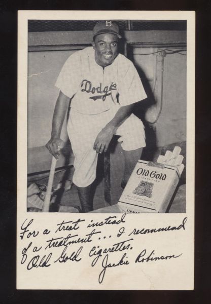 1948 Jackie Robinson Old Gold Cigarettes card