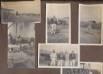 1915 circa, Very Original Baseball Photos (6) on scrapbook page