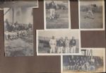 1915 circa, Very Original Baseball Photos (6) on scrapbook page