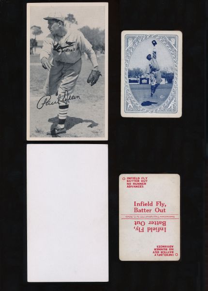 R313A Paul "Daffy" Dean and Unidentified 1921 Baseball playing card